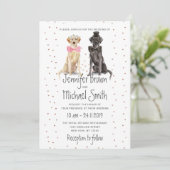 Invitation Labrador récupérateur marié marié valentines maria (Debout devant)