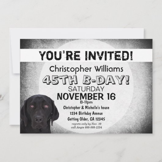 Invitation Labrador retriever (Dos)