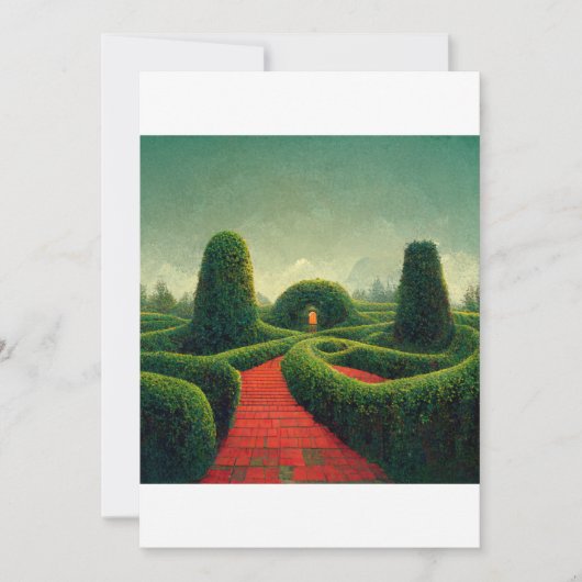 Invitation labyrinthe de haie (Devant)