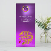 Invitation LABYRINTHE HYPER, Améthyste violet pourpre rouge v (Debout devant)