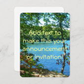 Invitation Lac boisé wilderness (Devant / Derrière)