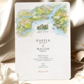 Invitation Lac de Côme | Lago di Como Mariage