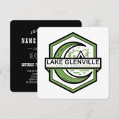 Invitation lac glenville lune brillance hexa (Devant / Derrière)