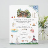 Invitation Lac Michigan | Fin de semaine d'anniversaire (Debout devant)