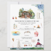 Invitation Lac Michigan | Weekend d'anniversaire (Devant)