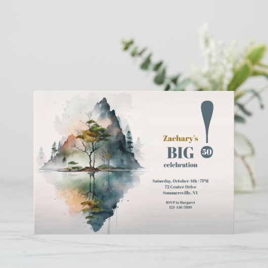 Invitation Lac Reflection (Debout devant)