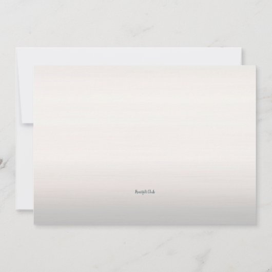 Invitation Lac Reflection (Dos)