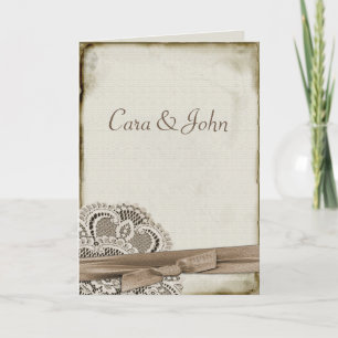 Invitation Lac Vintage