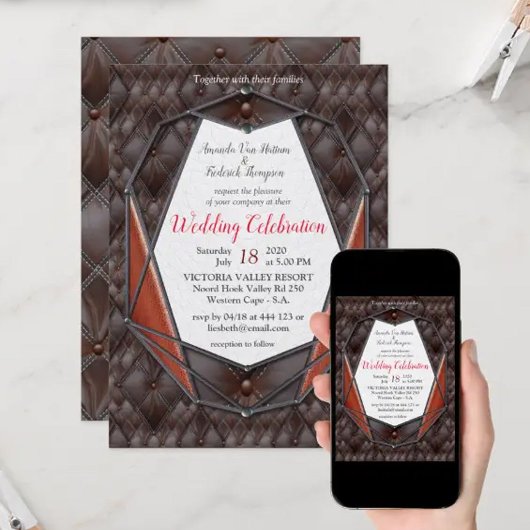 Invitation L'Académie du cuir 3D