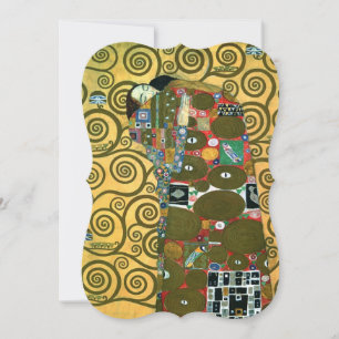 Invitation L'Accomplissement (L'étreinte) de Gustav Klimt Mar