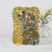 Invitation L'Accomplissement (L'étreinte) de Gustav Klimt Mar (Debout devant)
