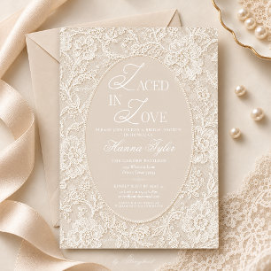 Invitation Lace Dans L'Amour Baby Shower