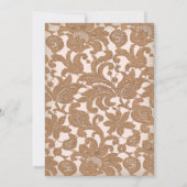 Invitation Lace d'automne Script Faith Hope & Love Mariage (Dos)