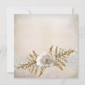 Invitation Lace Holiday Winter Fête des mariées (Dos)