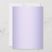 Invitation Lace & Pearl Purple Douche nuptiale (Dos)