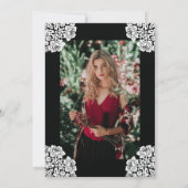 Invitation Lace Photo Nursing School | Graduation Médicale (Dos)