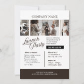 Invitation lack and White Professional Company Launch Party (Devant)