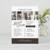 Invitation lack and White Professional Company Launch Party (Debout devant)