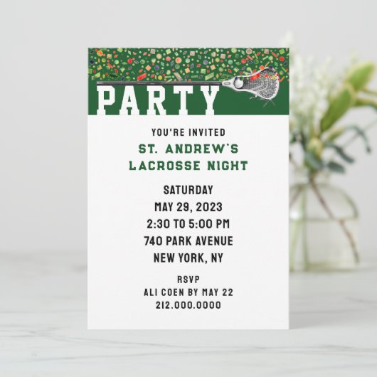 Invitation Lacrosse (Debout devant)