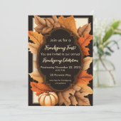 Invitation L'action de grâces L'automne de l'action de grâces (Debout devant)