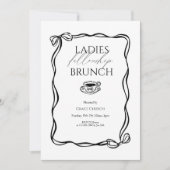 Invitation Ladies Fellowship Brunch Church Event (Devant)