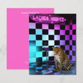 Invitation Ladies Night Club Leopard (Devant / Derrière)