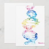 Invitation L'ADN, l'espion de la vie (Devant / Derrière)