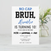 Invitation L'adolescent de Bruh Boy Anniversaire Pas d'Ado Ca (Debout devant)