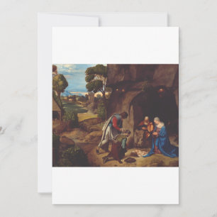 Invitation L'Adoration des bergers par Giorgione