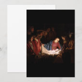 Invitation L'Adoration des Bergers par Honthorst (Devant / Derrière)