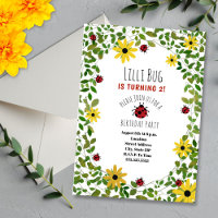 Lady Bugs + Filles Fleurs sauvages Anniversaire