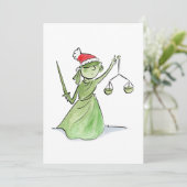 Invitation Lady Liberty à Noël (Debout devant)