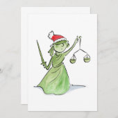 Invitation Lady Liberty à Noël (Devant / Derrière)