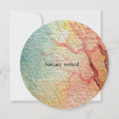 Invitation LADY OF LAKE bleu vif rose violet blanc vif (Dos)