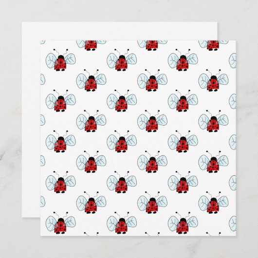 Invitation Ladybird (Devant / Derrière)
