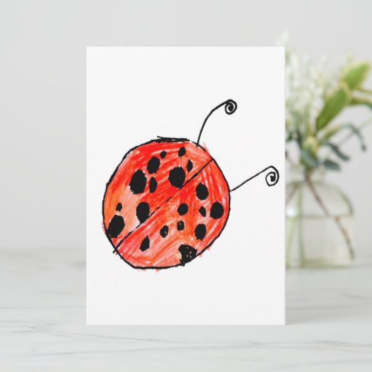 Invitation Ladybug (Debout devant)