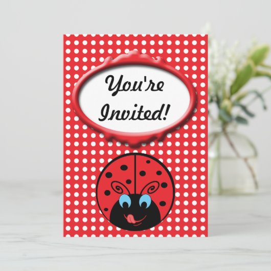 Invitation Ladybug (Debout devant)