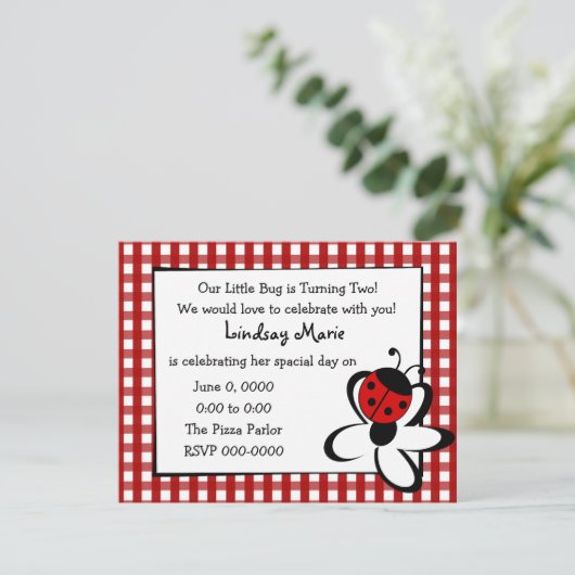Invitation Ladybug et Daisy (Debout devant)