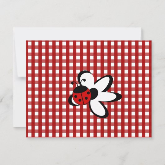 Invitation Ladybug et Daisy (Dos)