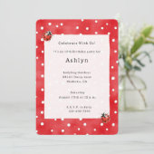 Invitation Ladybugs Birthday (Debout devant)