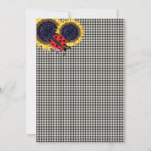 Invitation Ladybugs Sunflowers 1st Drive Thru Birthday Party (Dos)