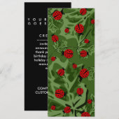 Invitation ladybugz. (Devant / Derrière)