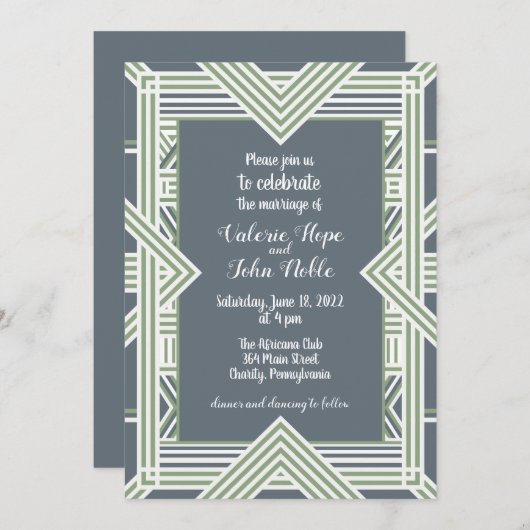 Invitation L'Afrique se souvient du Mariage (Devant / Derrière)