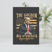 Invitation L'Âge d'or de l'Amérique commence maintenant (Debout devant)