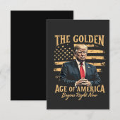 Invitation L'Âge d'or de l'Amérique commence maintenant (Devant / Derrière)