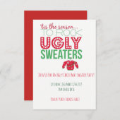 Invitation laide de partie de chandail (Devant / Derrière)