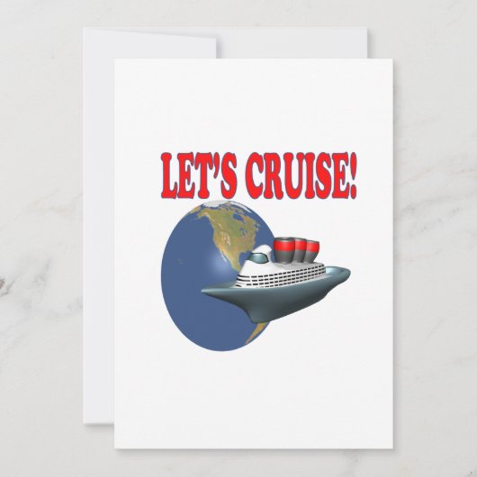 Invitation Laisse la croisière 2 (Devant)