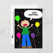 Invitation Laisse la partie (Devant / Derrière)