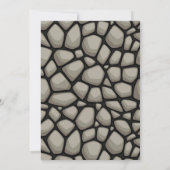 Invitation Laisse l'invitation de partie de roche (Dos)