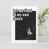 Invitation Laisse-moi flotter dans mon propre espace (Debout devant)